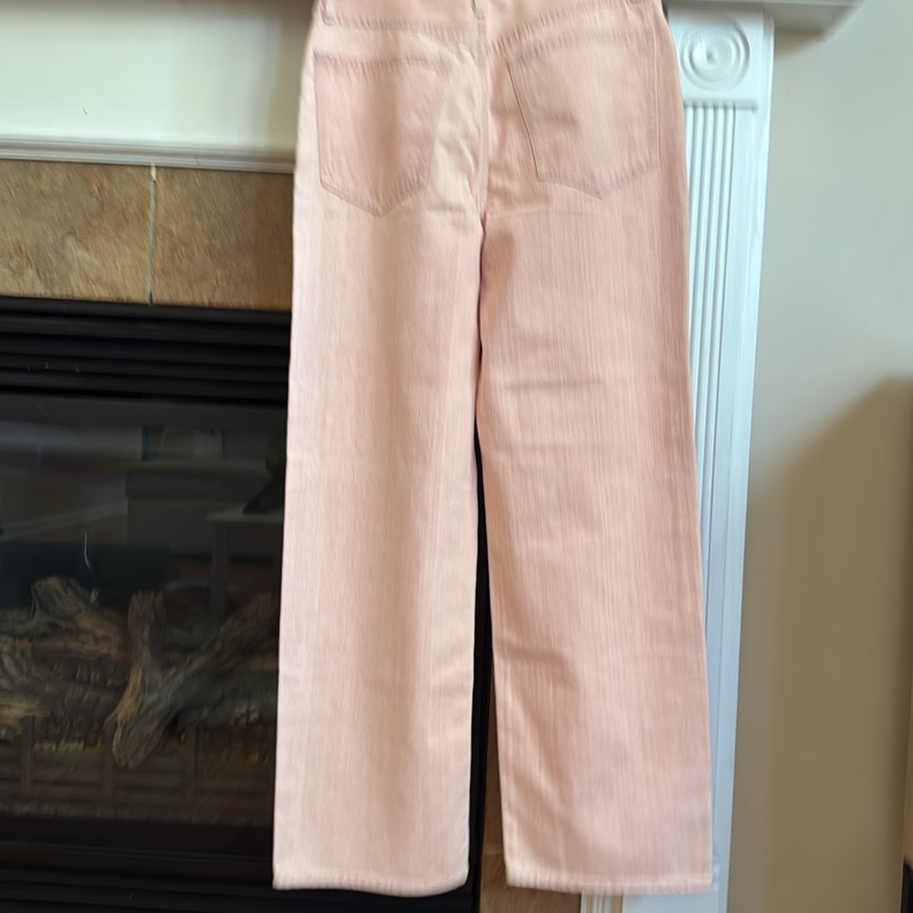 Madewell Classic Straight-Leg Jeans in Blush Pink - Picture 4 of 4